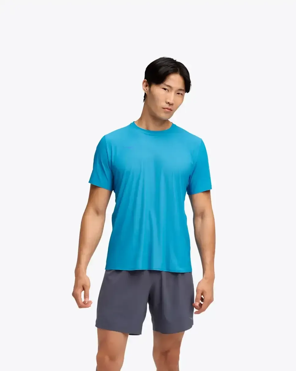 HOKA Airolite Short Sleeve 2.0 Hoka Blue - Men's HOKA Exclusives - front view