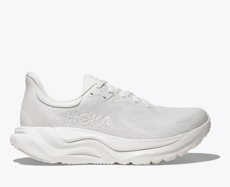 HOKA Arahi 8 White (Women’s) - Road Running Shoes - front view