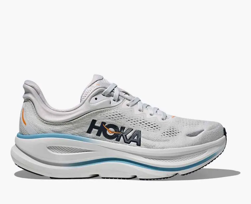 HOKA Bondi 9 Stardust Cosmic Grey - Men's Road Running Shoes & Trainers - front view