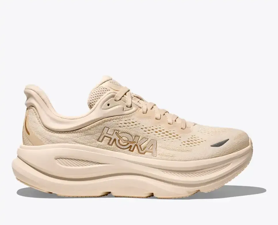 HOKA Bondi 9 Vanilla Birch (Women’s) - Road Running Shoes - front view