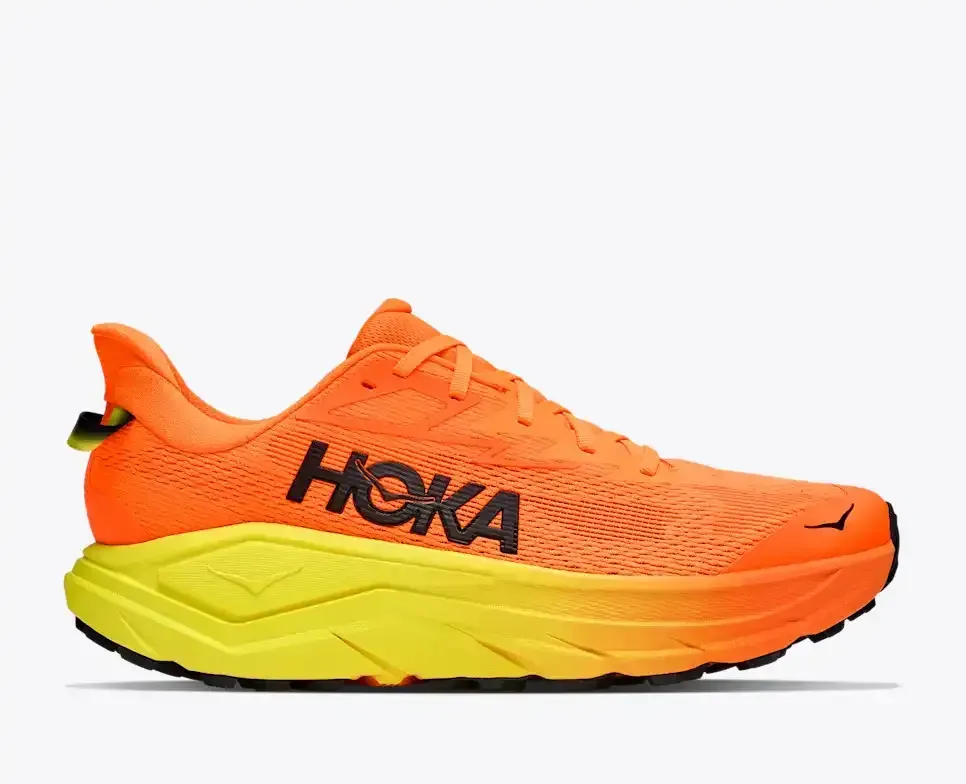 HOKA Challenger 8 Neon Tangerine Hoka Citrus - Men's Running Shoes & Trainers - front view