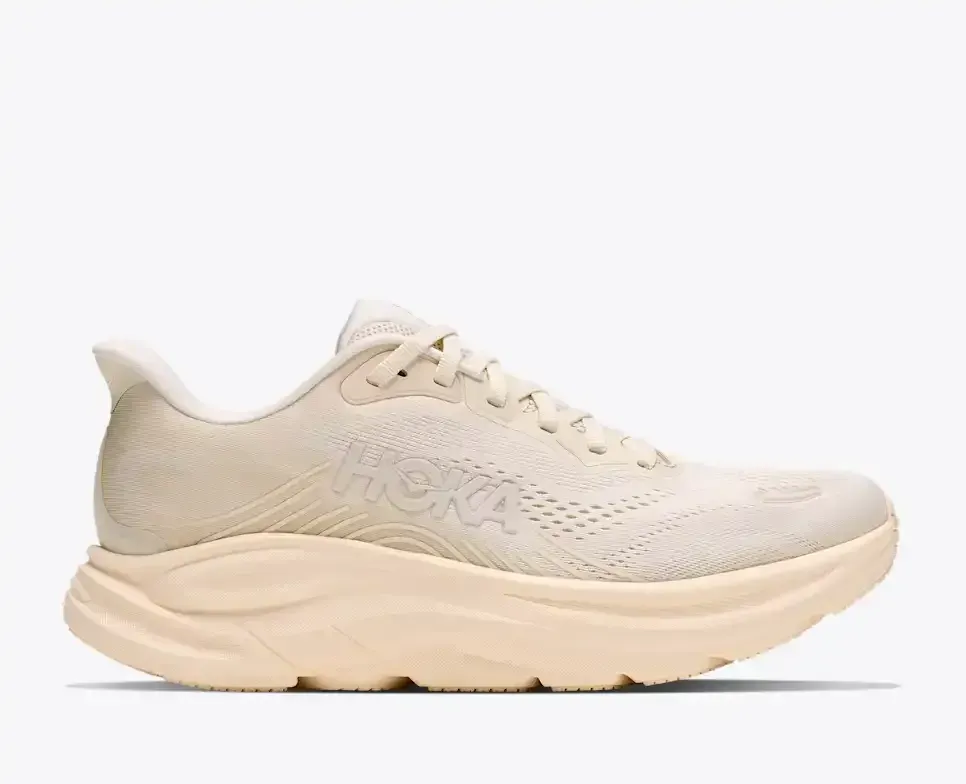 HOKA Clifton 11 Alabaster Oat Milk (Women’s) - Road Running Shoes - front view