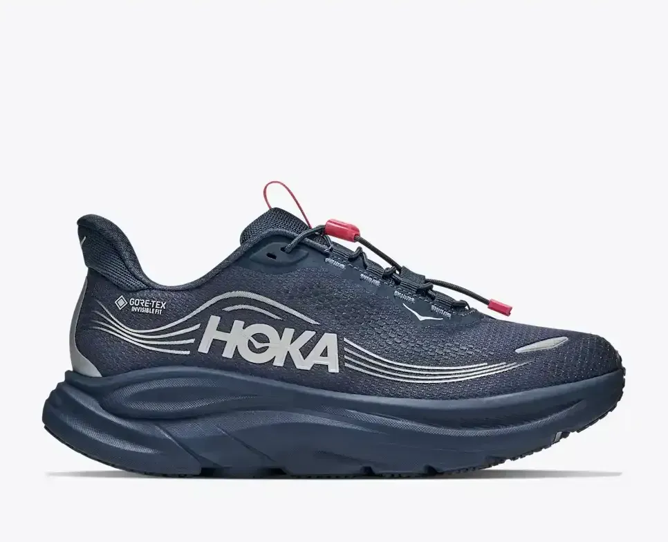 HOKA Clifton 11 GORE-TEX Varsity Navy Burnt Red (Women’s) - Road Running Shoes - front view