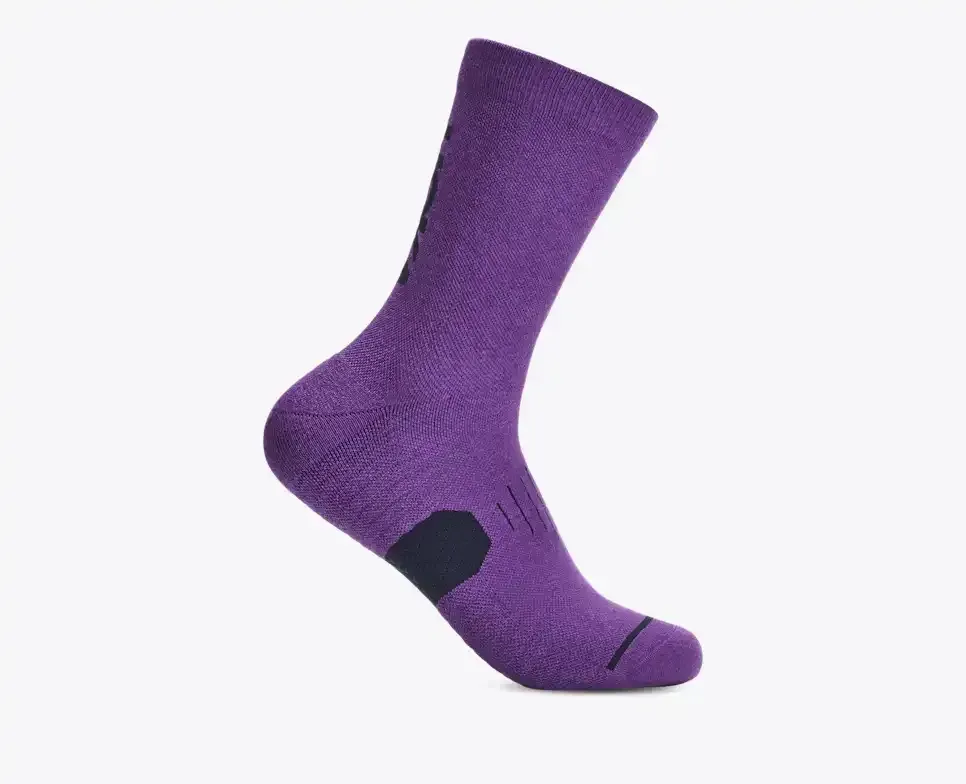 HOKA Graphic Crew Run Sock Virtual Violet - Men's HOKA Exclusives - front view