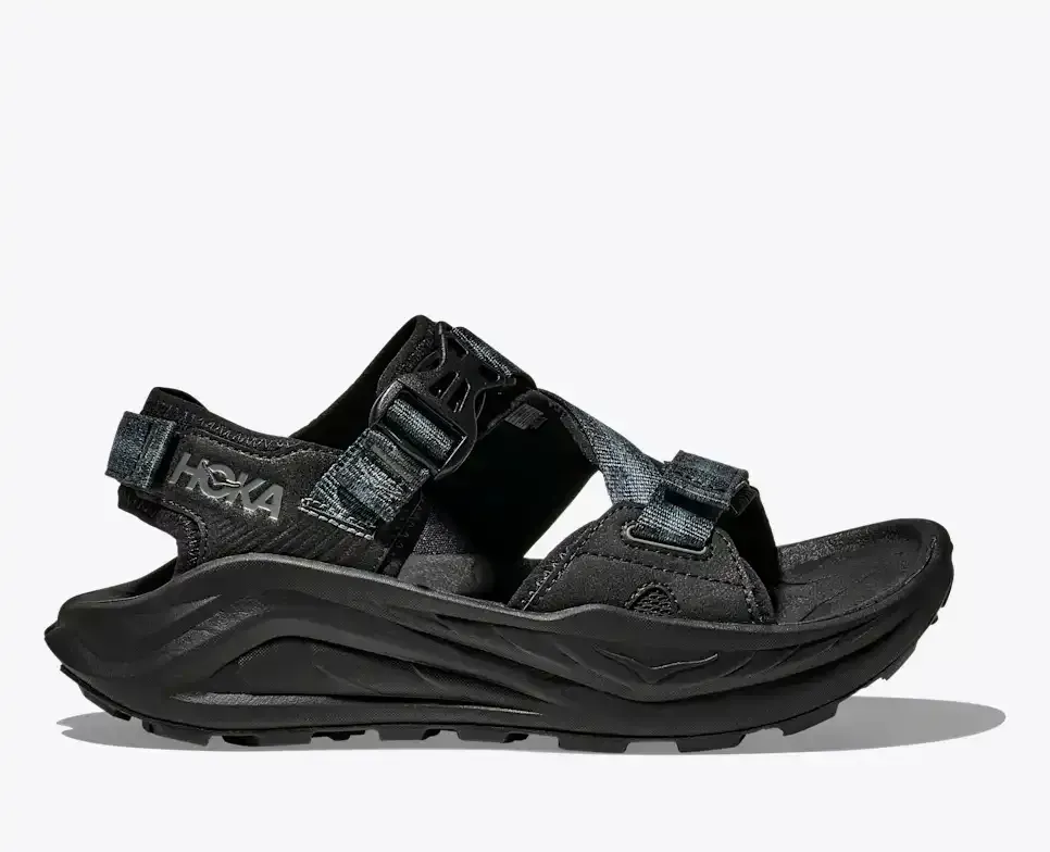 HOKA Infini Hike TC Black - Hiking Boots & Shoes - front view