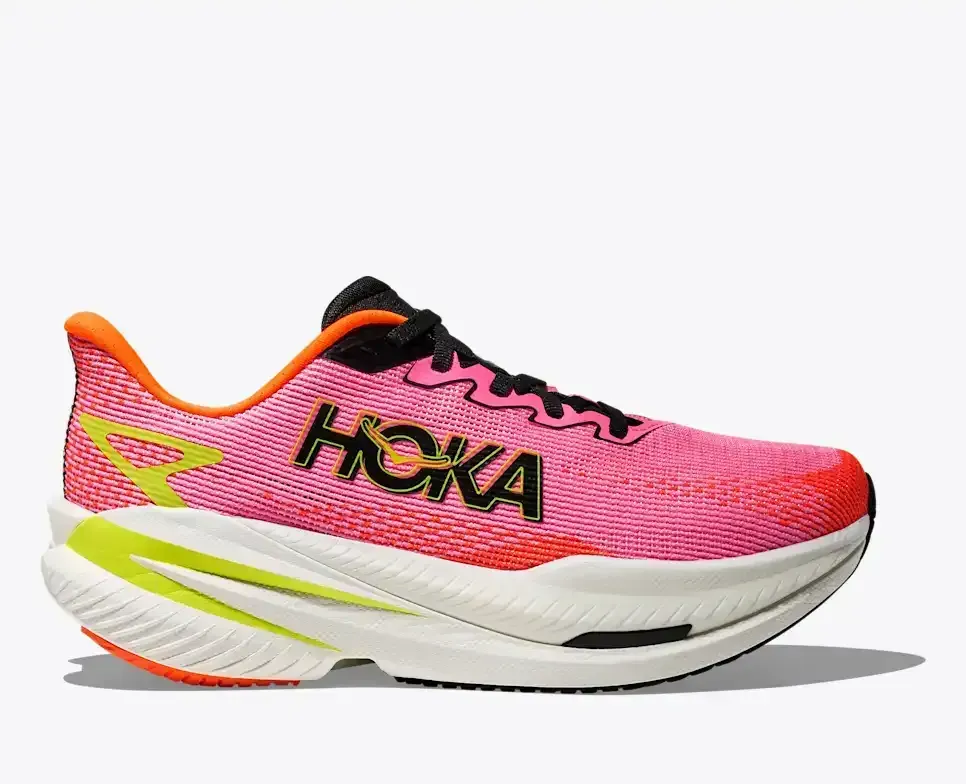 HOKA Mach X 3 Neon Rose Tangerine (Women’s) - Road Running Shoes - front view