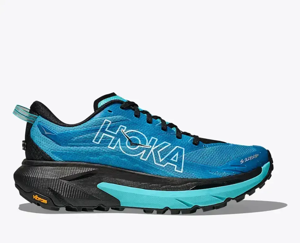 HOKA Mafate 5 Skyward Blue Black - Men's Running Shoes & Trainers - front view
