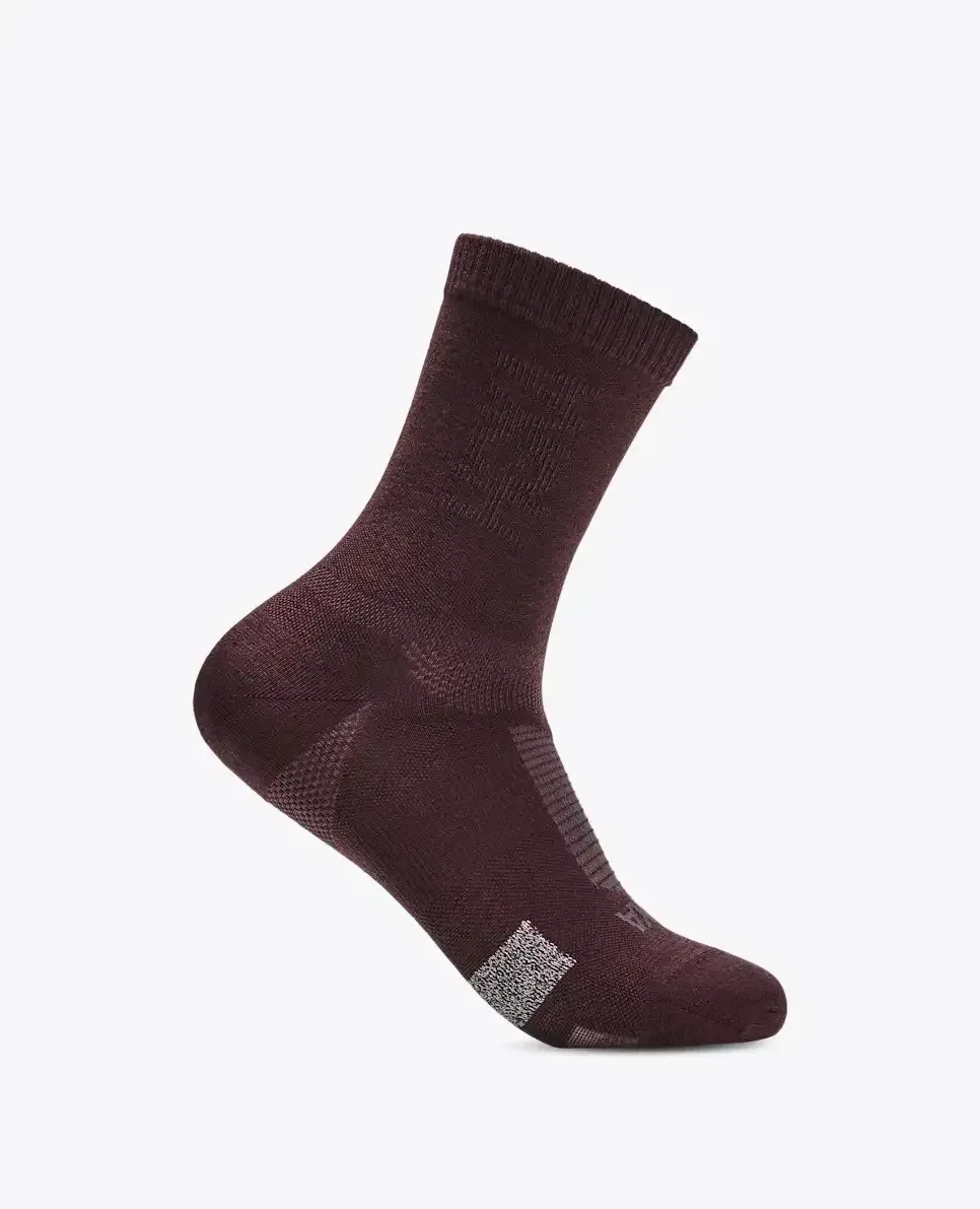 HOKA Merino Crew Sock Deep Mauve - Men's HOKA Exclusives - front view