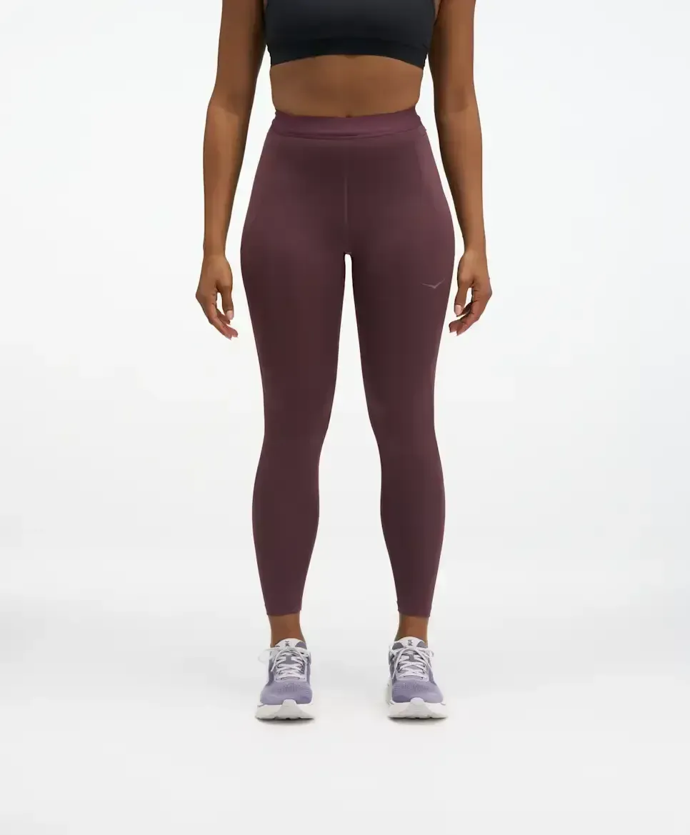 HOKA Novafly Run Tight 25” Deep Mauve (Women’s) - Ladies Running Shorts, Leggings & Trousers - front view
