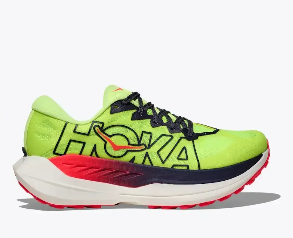 HOKA Rocket X Trail Neon Yuzu Neon Flame - Men's Running Shoes & Trainers - front view