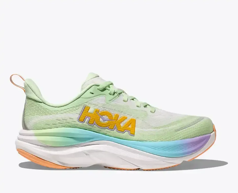HOKA Skyflow Luna Moth White - Men's Running Shoes & Trainers - front view