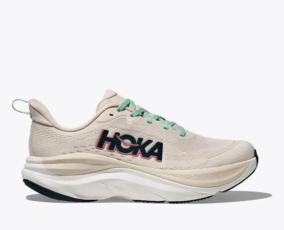 HOKA Skyflow Rose Cream Alabaster (Women’s) - Women's Running Shoes - front view
