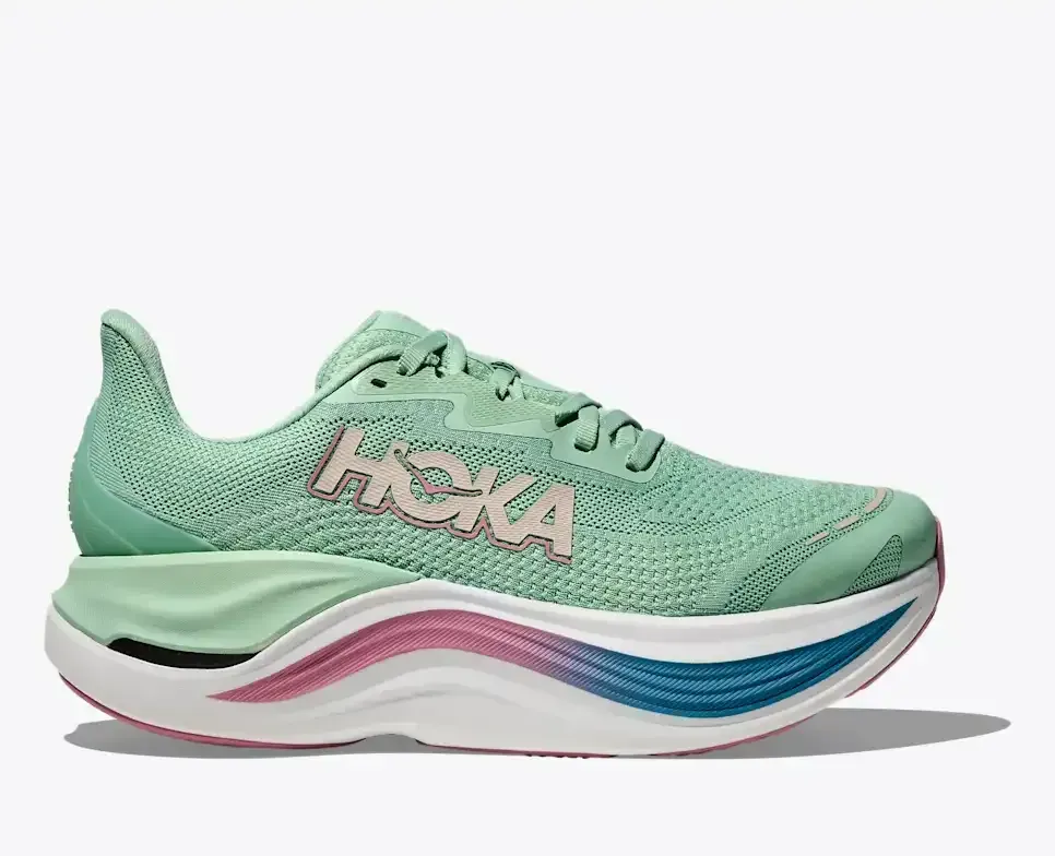 HOKA Skyward X Jadeite Dried Rose (Women’s) - Road Running Shoes - front view