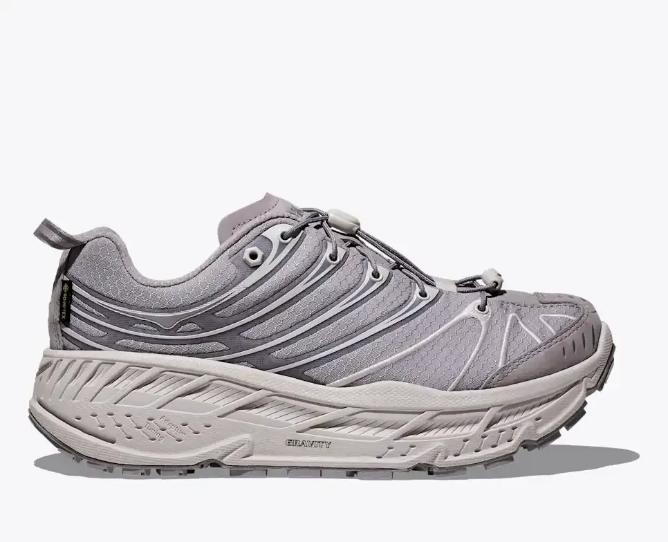 HOKA Stinson EVO GORE-TEX Foggy Grey - Men's Running Shoes & Trainers - front view